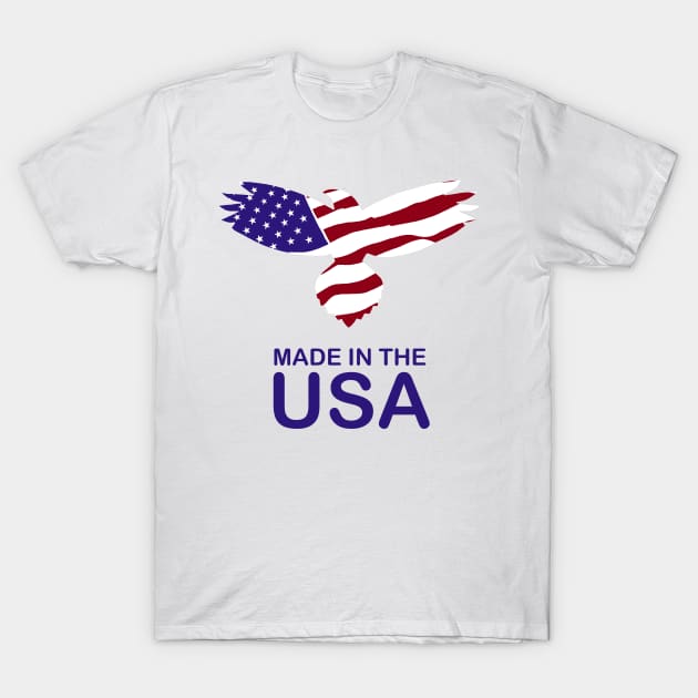 Made in the USA T-Shirt by GreenZebraArt